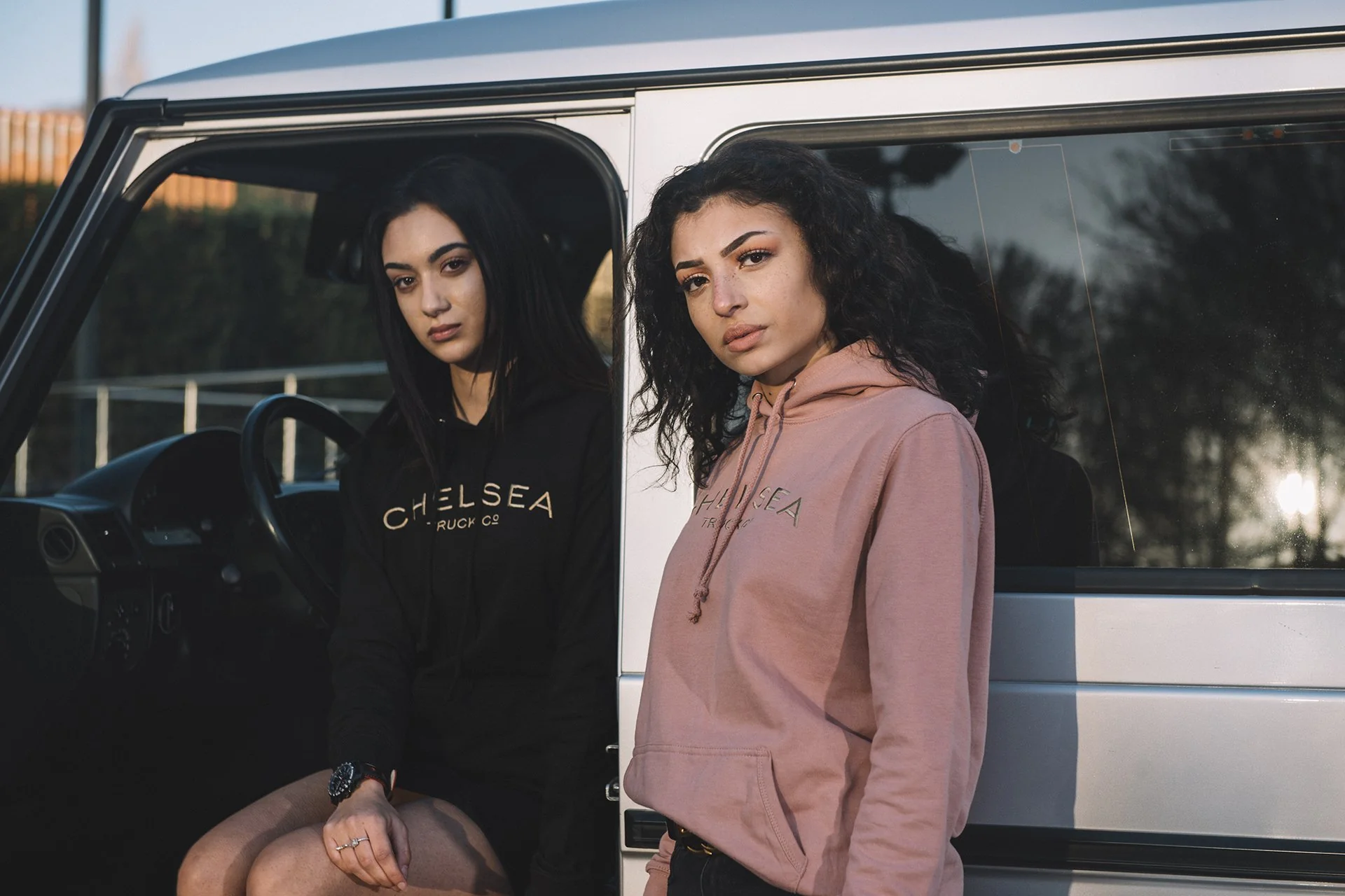 Chelsea Truck Co Hoodie - Dusty Pink with Gold Embroidery - Image 17