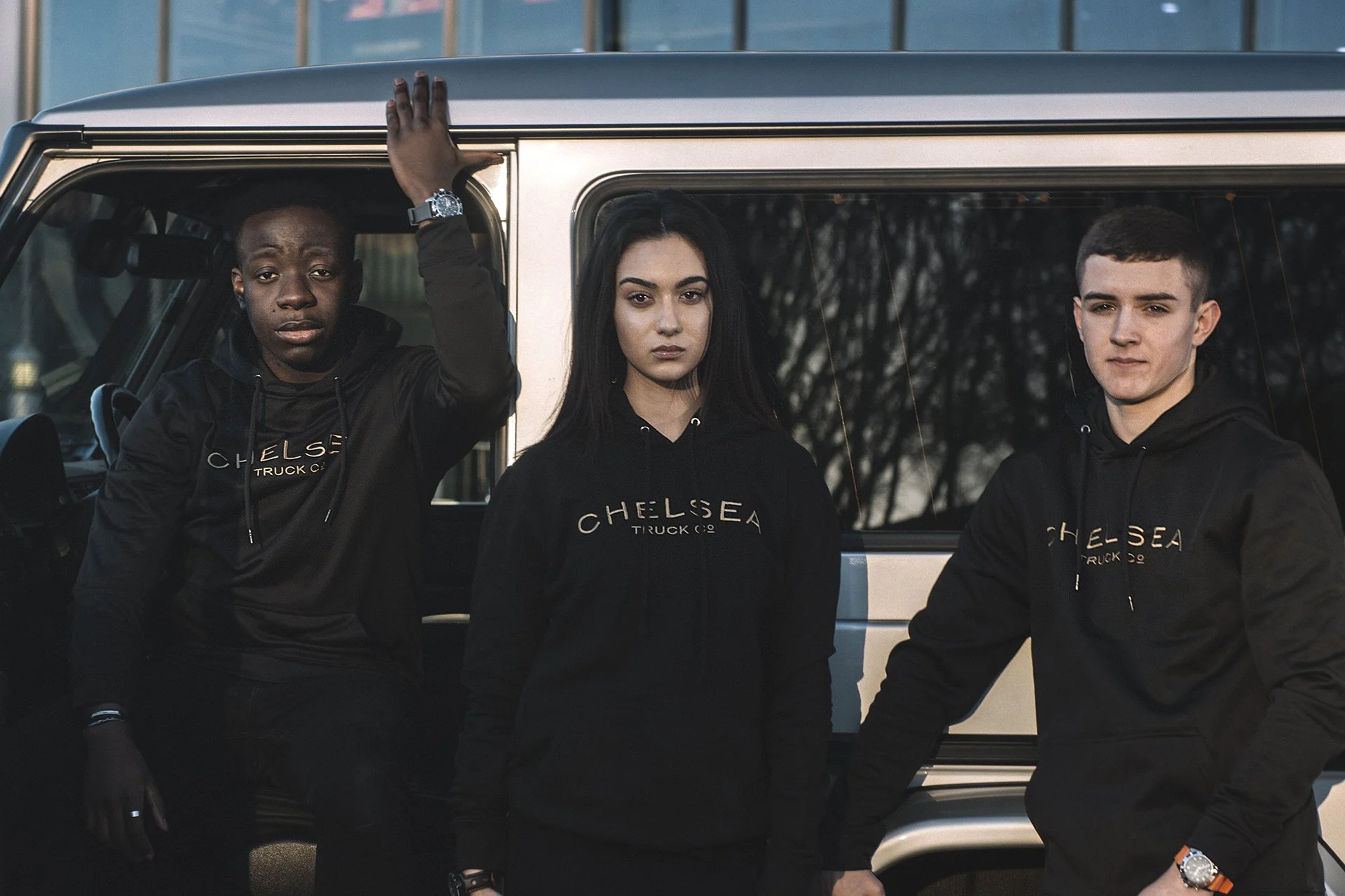 Special Edition Chelsea Truck Co Black with Gold Embroidery Hoodie - Image 4