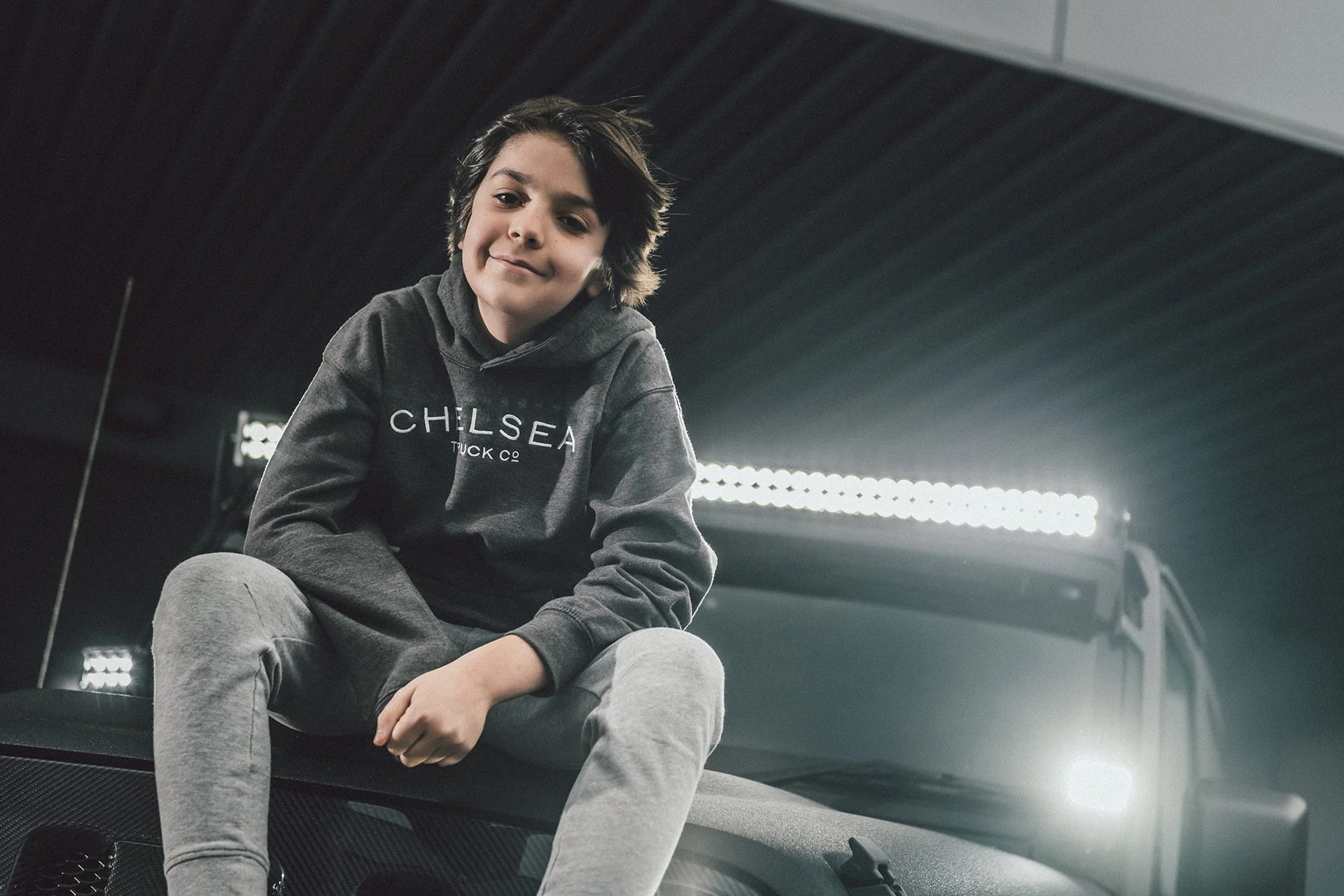 Chelsea Truck Co Charcoal Grey Hoodie - Image 4