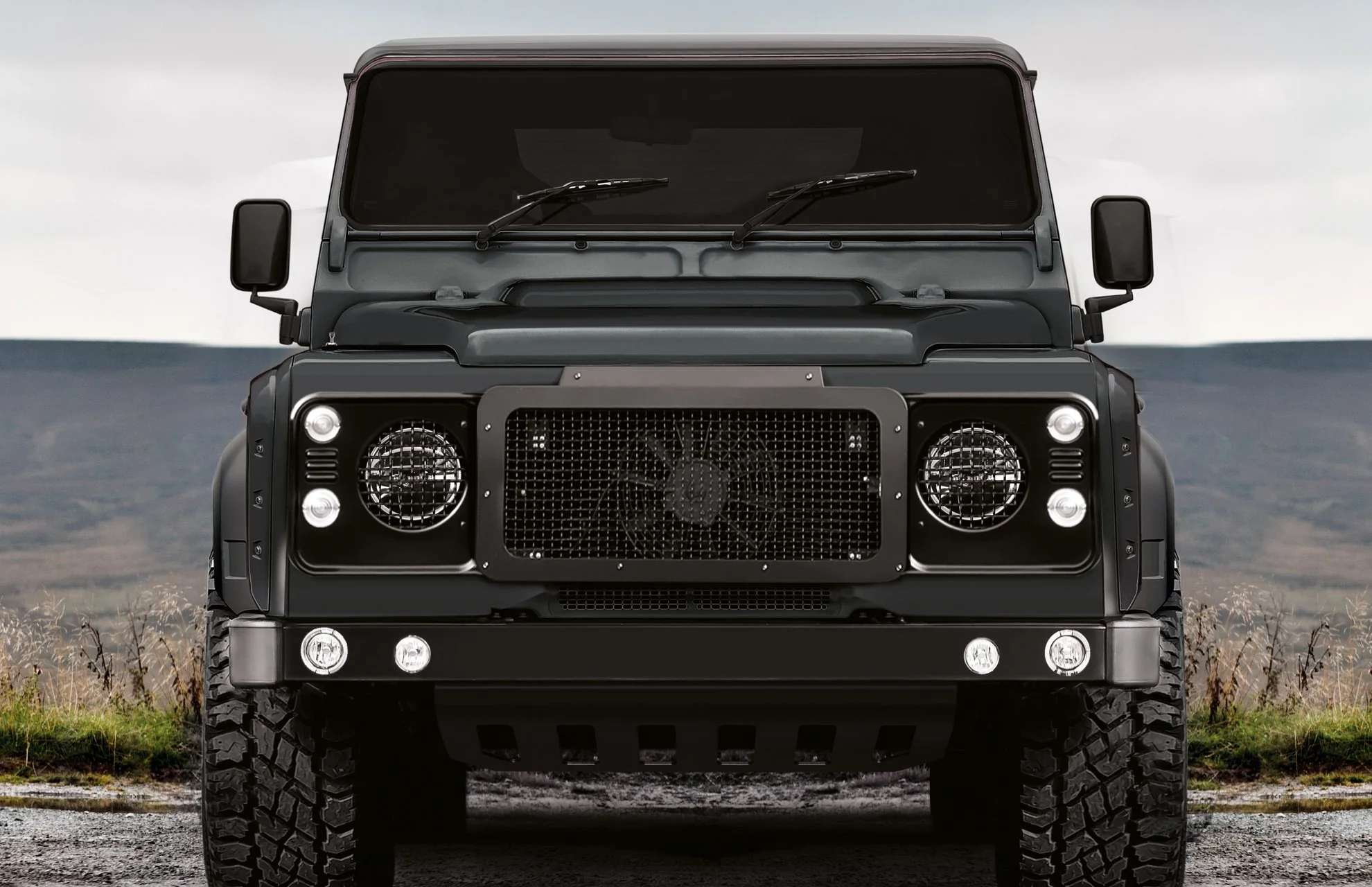 Land Rover Defender (1991-2016) Headlight Covers with Mesh - Image 4